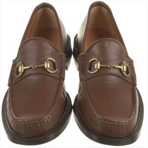 GUCCI HORSEBIT LOAFER Genuine Leather Unisex Leather Bras WOMENS SIZE 10 MENS 8